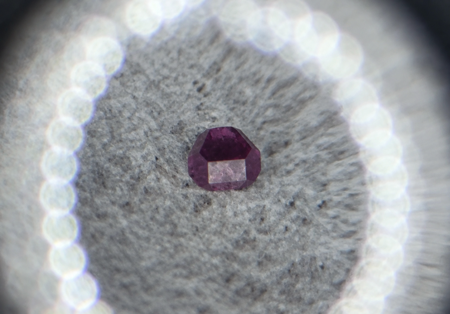 NV diamond particle — synthetic diamond sample with dense nitrogen-vacancy centers for quantum sensing